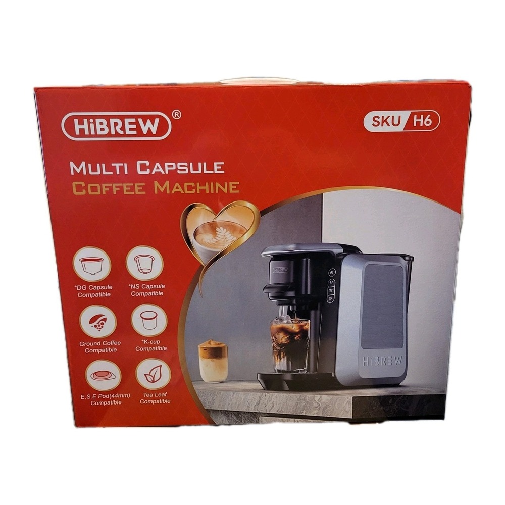 HiBREW 6-in-1 Capsule Coffee Maker & Espresso Machine – Multi-Compatible H6